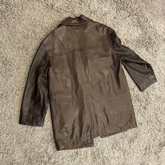 Coach Brown Leather Jacket - Picture 14 of 16